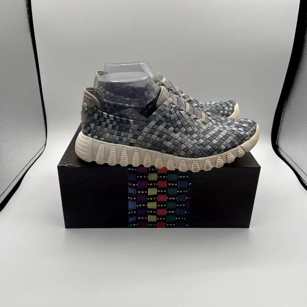 BERNIE MEV NEW YORK Zip Vivaldi Cloud Shimmer Woven Womens Sneakers